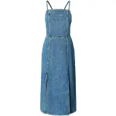 Pepe Jeans Pepe Jeanstil kvinder. PL953767 Kjole Elodie blå (S), Casual, Bomuld, Uden ærmer/stropper