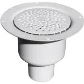 Purus afløbsskål 75mm, lodret - BRAGE 75 afløbsskål/vandlås 75mm, PPrist lodr, Hvid