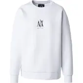Armani Exchange A|X Armani Exchangetil kvinder. XW000821AF10818U0002 Sweatshirt med rund hals, hvid (M), Casual, Sport, Bomuld, Multisport
