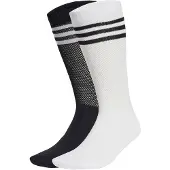 Adidas Sokker 'Textured Crew 2 Pairs' sort / hvid