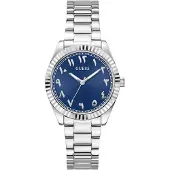GUESS Analogt ur 'Luna' navy / sølv