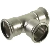 Vsh Fabrieken VSH tee muffe/muffe/muffe 76,1 mm syrefast