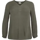 KAFFE CURVE Bluse 'Ami' oliven