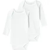 Name it Body l/æ - Noos - NbnBody - 2-pak - Bright White - - 62 - Body L/Æ