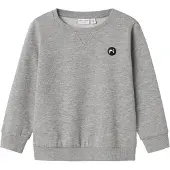 Name it Sweatshirt - Noos - NmmVimo - Grey Melange - - 1 år (80) - Sweatshirt