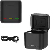 Telesin trippeloplader i boks til GoPro Hero 9 / Hero 10 (GP-BCG-901)