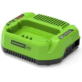 Greenworks 2932007, Batterioplader, , Grøn, Vekselstrøm, Lithium-Ion (Li-Ion), Acrylonitrilbutadienstyren