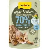 GimCat Near Nature 16 x 85 g - Kylling & Ørred