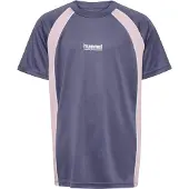 Hummel Funktionsskjorte mørkelilla / lyserød / hvid