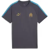 Puma Olympique de Marseille KING Tee Men, Sport, Galactic Gray/Luminous Blue, S