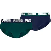 Puma Briefs (2-Pack) Men, Clothing, Green/Blue, 4