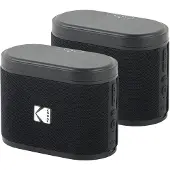 24hShop Kodak SoundBrix 2 st bærbare Bluetooth-højttalere / trådløse højttalere / sort