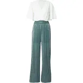 About You Jumpsuit 'Josy' mørkegrøn / hvid