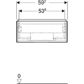 Geberit Underskab ONE 1 skuf 59,2x26,6x47 hvid