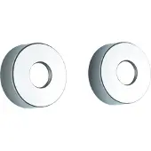 Damixa Rosetter 3/4" Ø70 mm, krom - 2 stk.