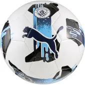 Puma Manchester City Orbita 6 Training Ball, Accessories, White/Navy, 5