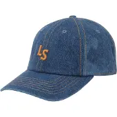 Levi's Hætte 'Monogram Cap' blue denim / mørkegul