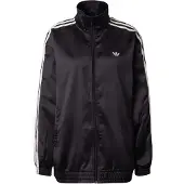 Adidas Originals Satin Firebird Ruffle 3 Stripes Sweatshirt Med Lynlås
