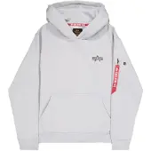 Alpha industries Sweatshirt grå / rød / sort