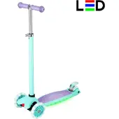 Nils Fun børnescooter med LED-lys HLB1310 lilla