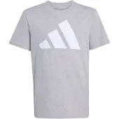 Adidas Funktionsskjorte 'Essential' grå-meleret / hvid