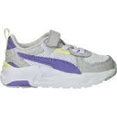 Puma Trinity Lite Sneakers Kids, Shoes, White/Lavender Alert/Glacial Gray, 30