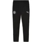 Puma Manchester City Træningsbukser - Sort/Silver, størrelse X-Small