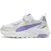 Puma Trinity Lite Sneakers Kids, Shoes, White/Lavender Alert/Glacial Gray, 33