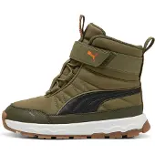 Puma Evolve Boots Kids, Shoes, Olive/Black/Orange Glo, 28.5