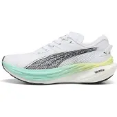 Puma Deviate NITRO 3 Running Shoes Women, Fitness, White/Mint Melt, 38.5
