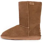Minnetonka Snowboots 'Olympia' camel / mørkebrun