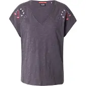 Scotch & Soda Embroidered Kortærmet V-hals T-shirt