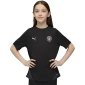 Puma Manchester City Training Jersey Youth, Clothing, Black/Silver, 9-10Y