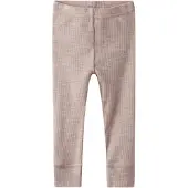 Name it Leggings - Rib - Noos - NbnWax - Shadow Gray - - 68 - Leggings - Uld