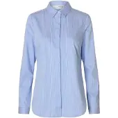 Selected Romie Striped Fitted Skjorte Med Lange ærmer