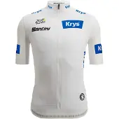 Santini Tour De France White 2025 Kortærmet Trøje