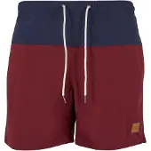 Urban Classics Badeshorts navy / burgunder