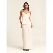 St MRLO Nederdel 'SHADOW MAXI SKIRT' nude