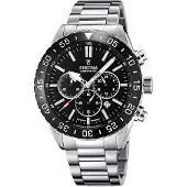 Festina Herreur F20575-3 Ceramic Sort/Stål Ø44 mm