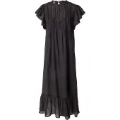 Scotch & Soda Pleated Lace Kortærmet Lang Kjole