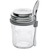 Kilner Morgenmadssæt glasskål + ske 0,35 L