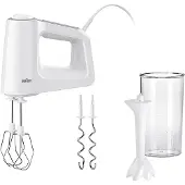 Braun MultiMix 3 HM 3105 WH - Håndmixer - 500 W - hvid