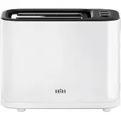 Braun PurEase HT3010 WH - Brødrister - 2 skive - 2 Holdere - hvid