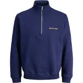 Jack & Jones Sweatshirt 'JORNORREBRO' navy / orange