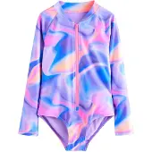 Next Badedragt azur / lilla / lys pink