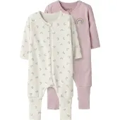 Name it Natdragt - 2-pak - Noos - NbfNightsuit - Jet Stream/W/Bu - - 68 - Natdragt