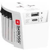 Skross MUV Adapter With 2xA USB Port