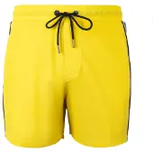 Yeaz Badeshorts 'Seatbeat' gul / sort / offwhite