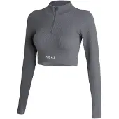 Yeaz Funktionsbluse 'Runway' basalgrå / hvid