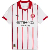 Puma Girona FC 25/26 Home Jersey Youth, Clothing, White/Red, 15-16Y